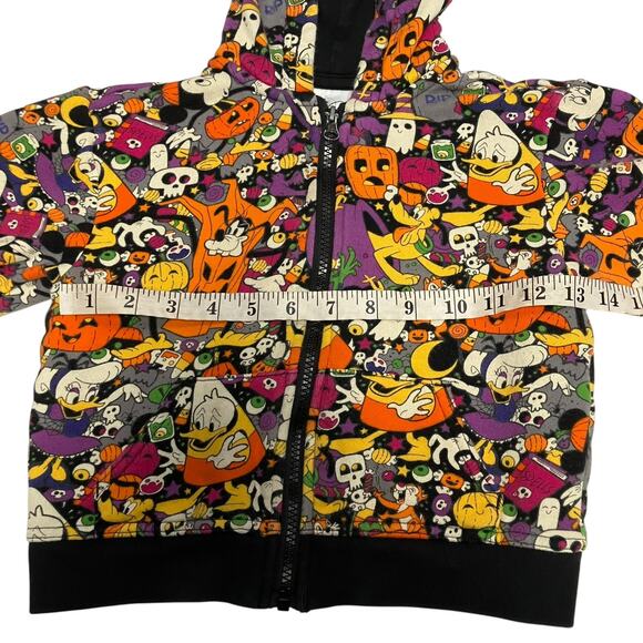 Disney Parks 2022 Youth Halloween Mickey and Friends Full Zip Hoodie Size XS - Picture 10 of 11